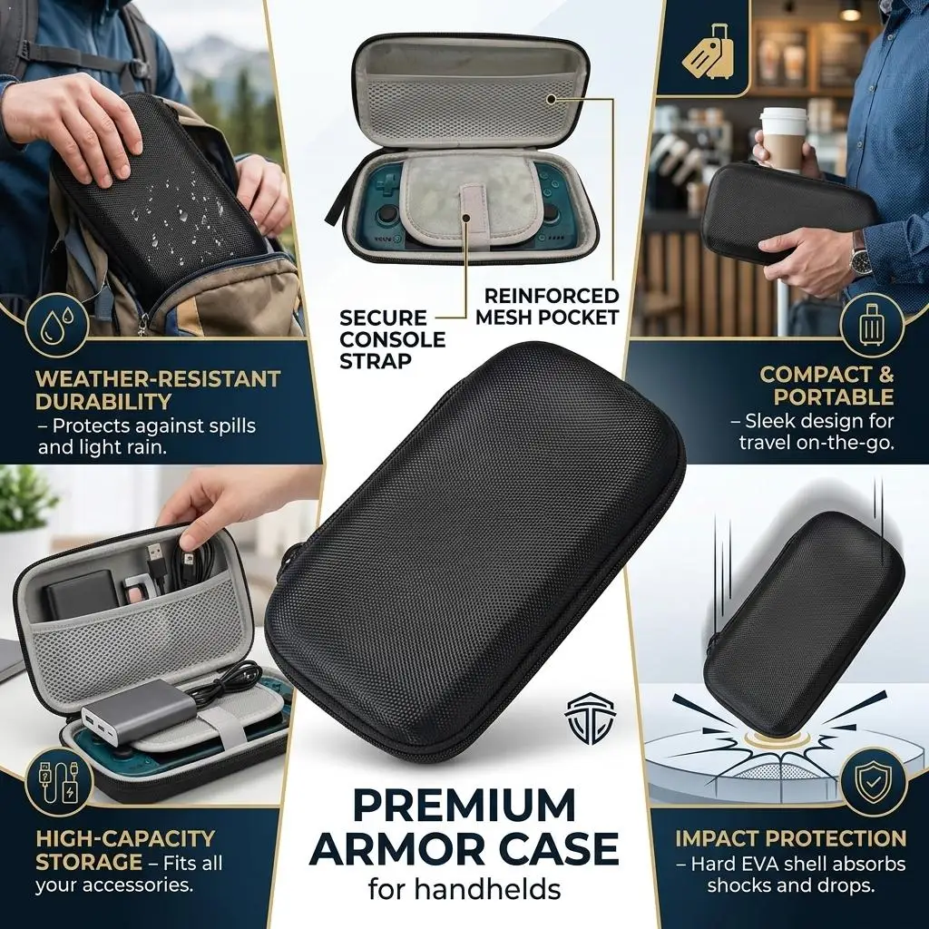 For Retroid Pocket Nova Storage Bag Shockproof Anti-fall Game Console Handheld Carrying Bag Protective Box  Bag Organizer