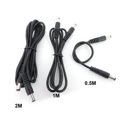 12V DC Male Naar Male plug Voeding Connector Verlengkabel Plug 5.5x2.1mm CCTV camera Adapter Snoeren 0.5 m/1 M/2 M