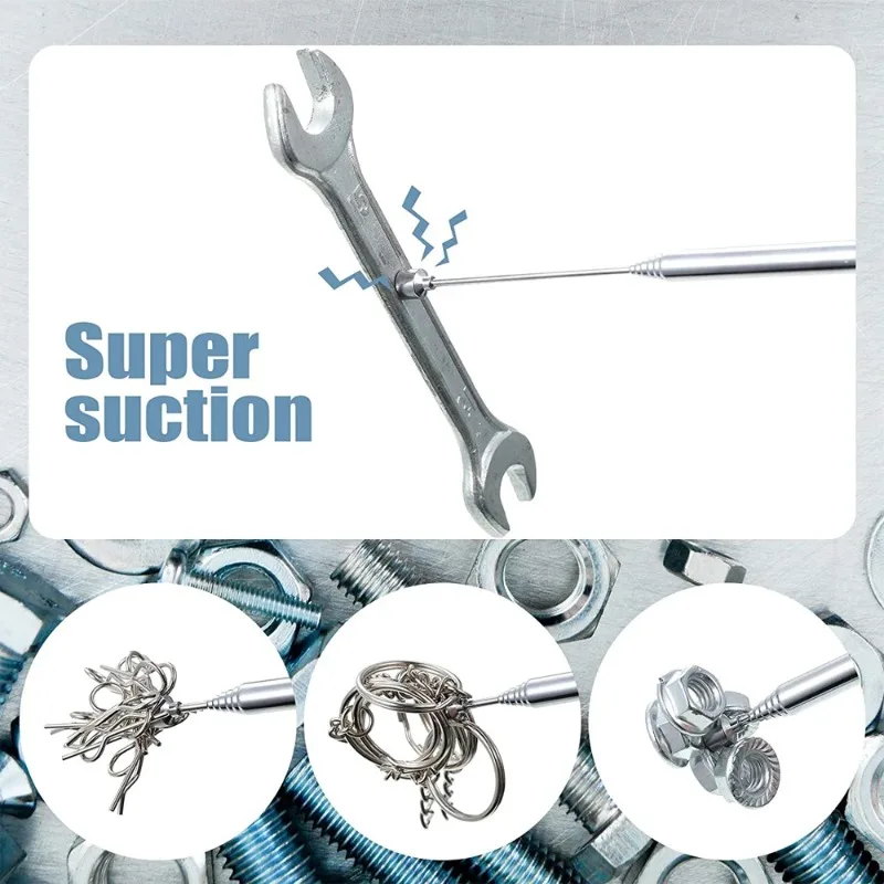 1/3Pcs Mini Portable Telescopic Magnetic Pen Handheld Magnet Pick Up Tool Adjustable Pickup Rod Stick Picking Up Screws Nut Bolt
