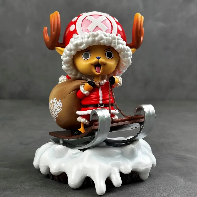 Anime One Piece Q Version Action Figure Cute Sledges Tony Tony Chopper Figurine Christmas Gifts Model Collection Ornaments Gift