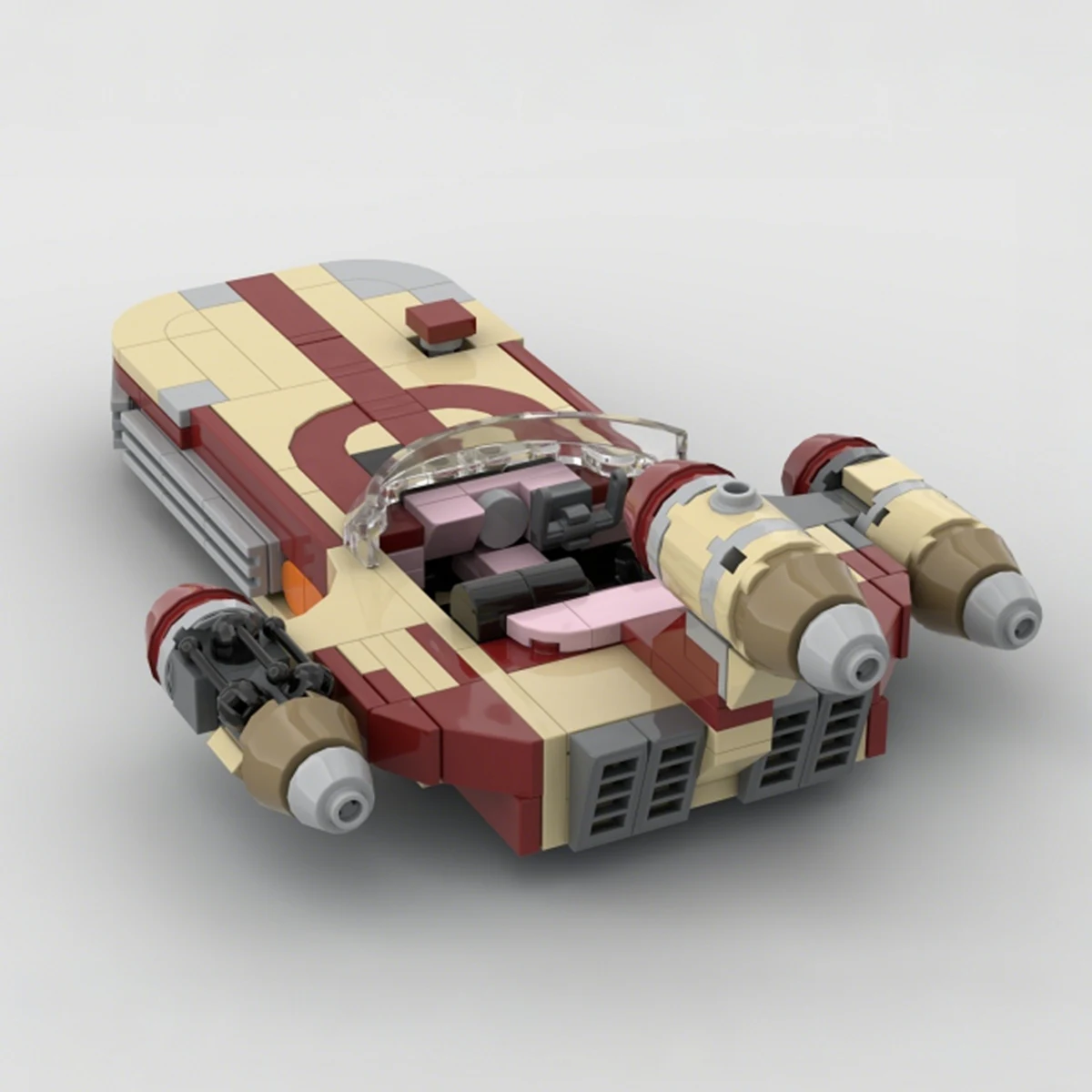 Home Decor Star-ship Spaceships MOC-Landspeeders X-34 Fighters-Land-Airship Model Building Blocks Bricks Toys Gift view 5