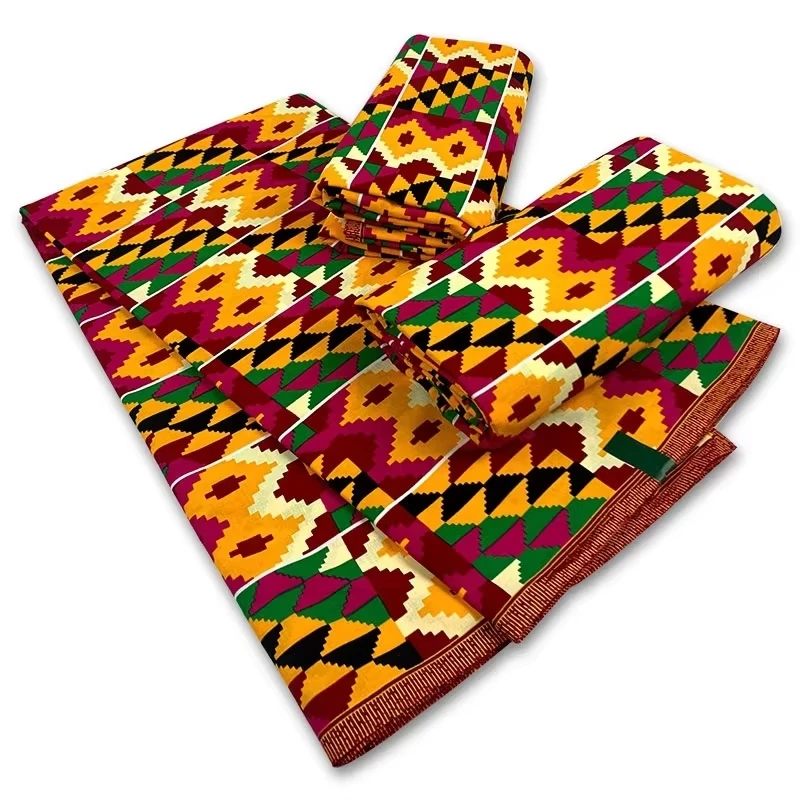

real fabric African Holland wax high quality 100%cotton Ankara wax fabric Ghana wax fabric dress 6 yards