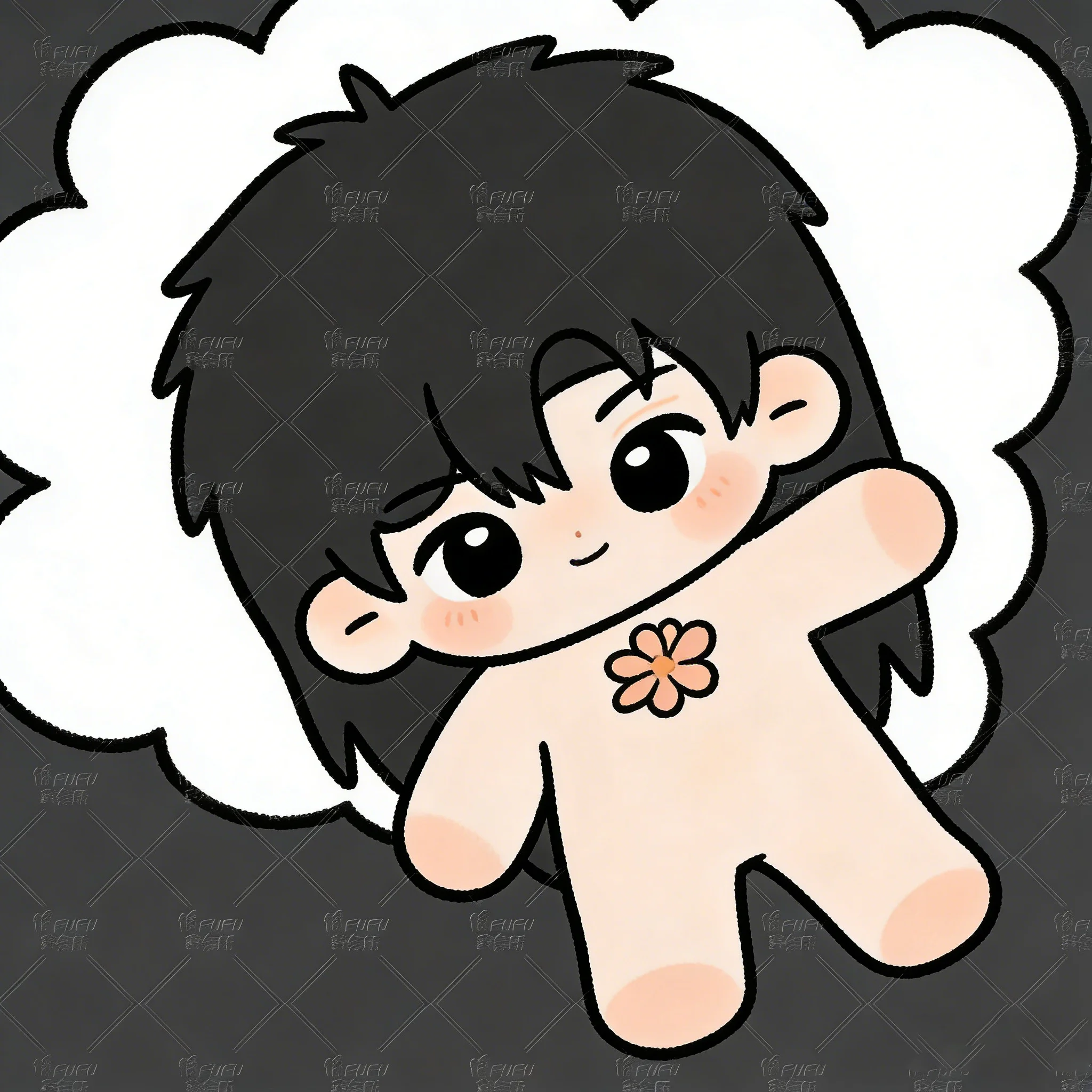 20cm Anime Game Love and Deepspace Zayne Cosplay Plush Cotton Doll with Skeleton Cartoon DIY Dress Up Toy Cute Model Figure Gift