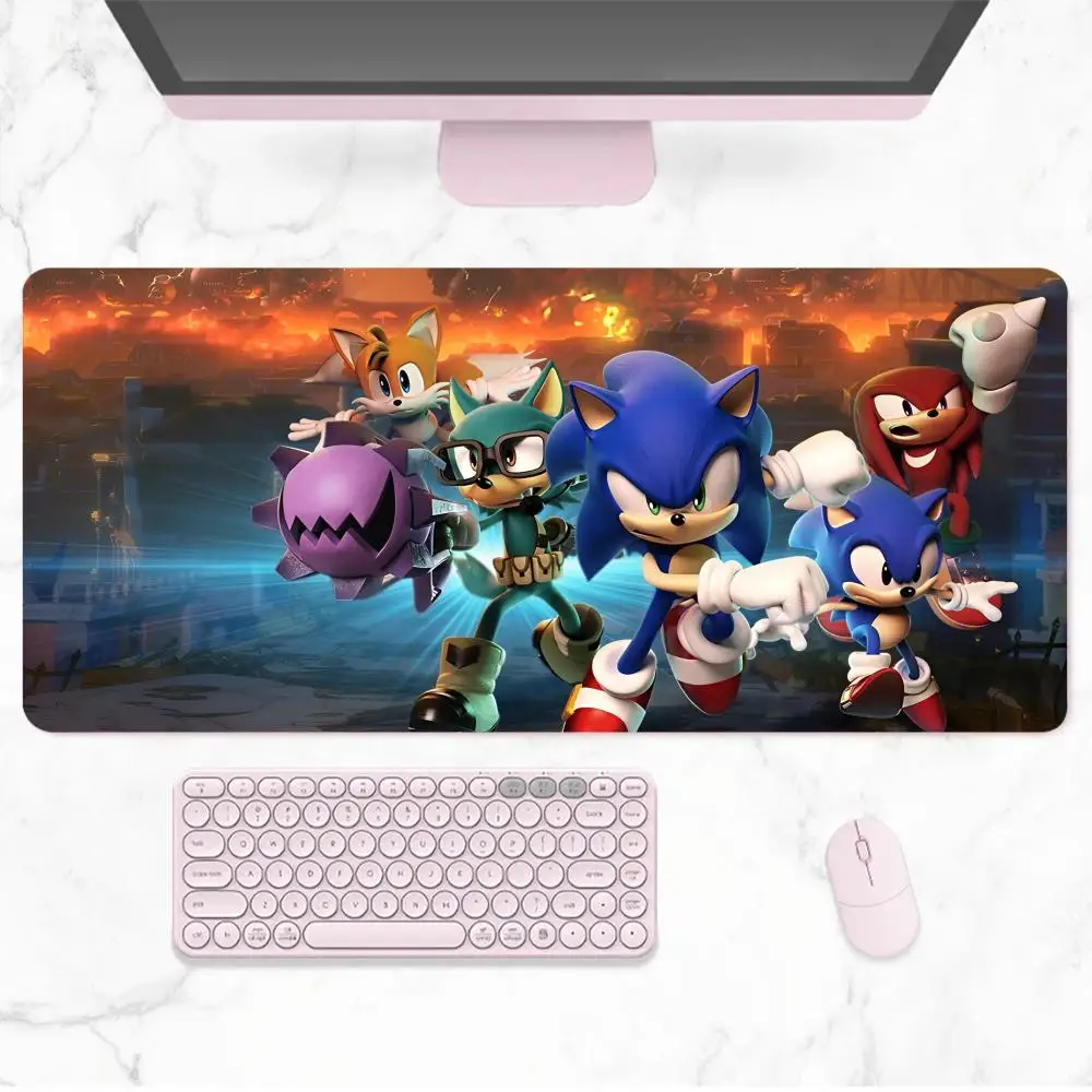 Anime S-Sonic The H-Hedgehog Mouse Pad Anime Game Mouse Pad Computer Desk Pad Office Carpet Laptop Mouse Pad