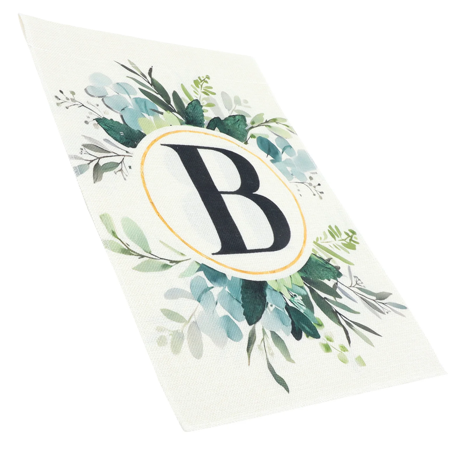 

Letter B Garden Flag Floral Plants Prints Linen Yard Flag Outdoor Garden Hanging Decoration Spring Farmhouse Decoration