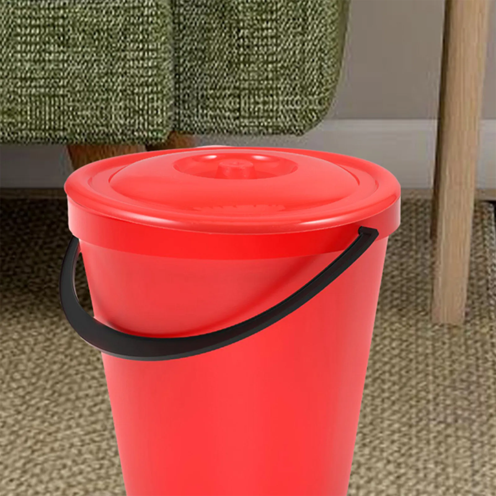 10Pcs Round Plastic Trash Can Lids Bucket Cover Replacement Heavy Duty Garbage Can Part Outdoor Waste Bin Lid Protector