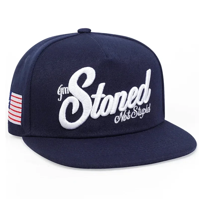 Unisex Stoned Letter Embroidery Baseball Hats Spring Autumn Outdoor Adjustable Casual Hip-hop Trucker Caps Sunscreen Hat