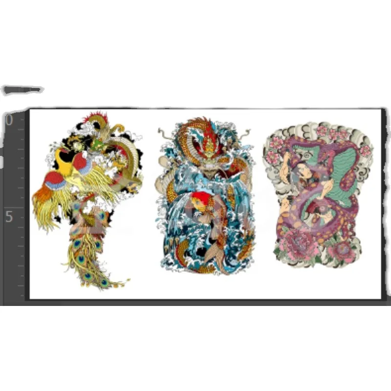 Pegatinas de tatuaje de soldado femenino a escala 1/6, pegatinas con patrón de animales, accesorios para decoración de figuras de acción Tbl de 12 pulgadas