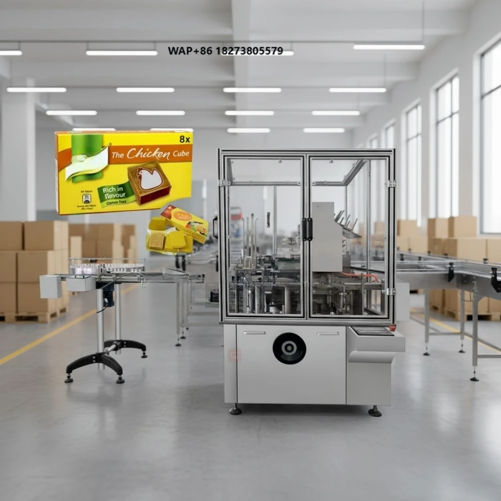 4g 10g Seasoning Cube Making Machine Knorr Maggi Chicken Essence Chicken Bouillon Cubes Producing Box Packing Machine