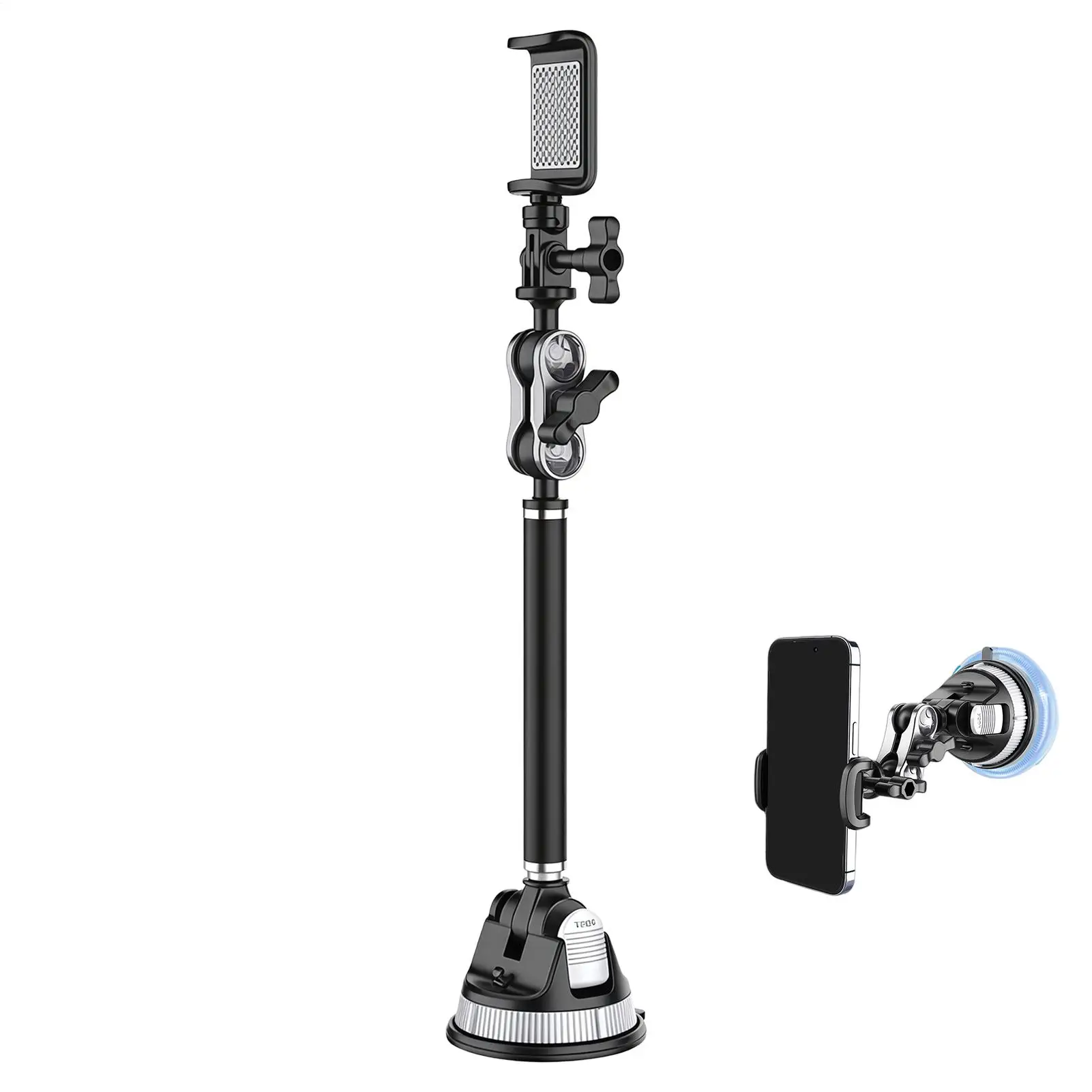 

Car Phone Holder 360 Degree Rotation Cell Phone Car Mount Suction Support for Sleek and Fixed Live Streaming Stand