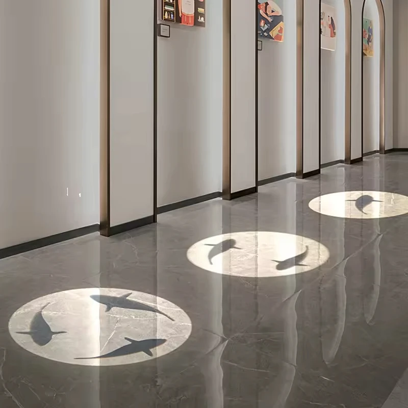 LED Ceiling Projection Spotlight Fish Pattern Household Corridor Light Entrance Foyer Tube Spotlight