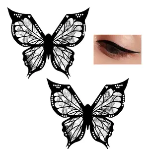2 Pcs Butterfly Eyeliner Stencil,Eyeliner Stamp for Eyes Wing,Winged Eyeliner Makeup Tool,Butterfly Eyeliner Stamp,Reusable Flex