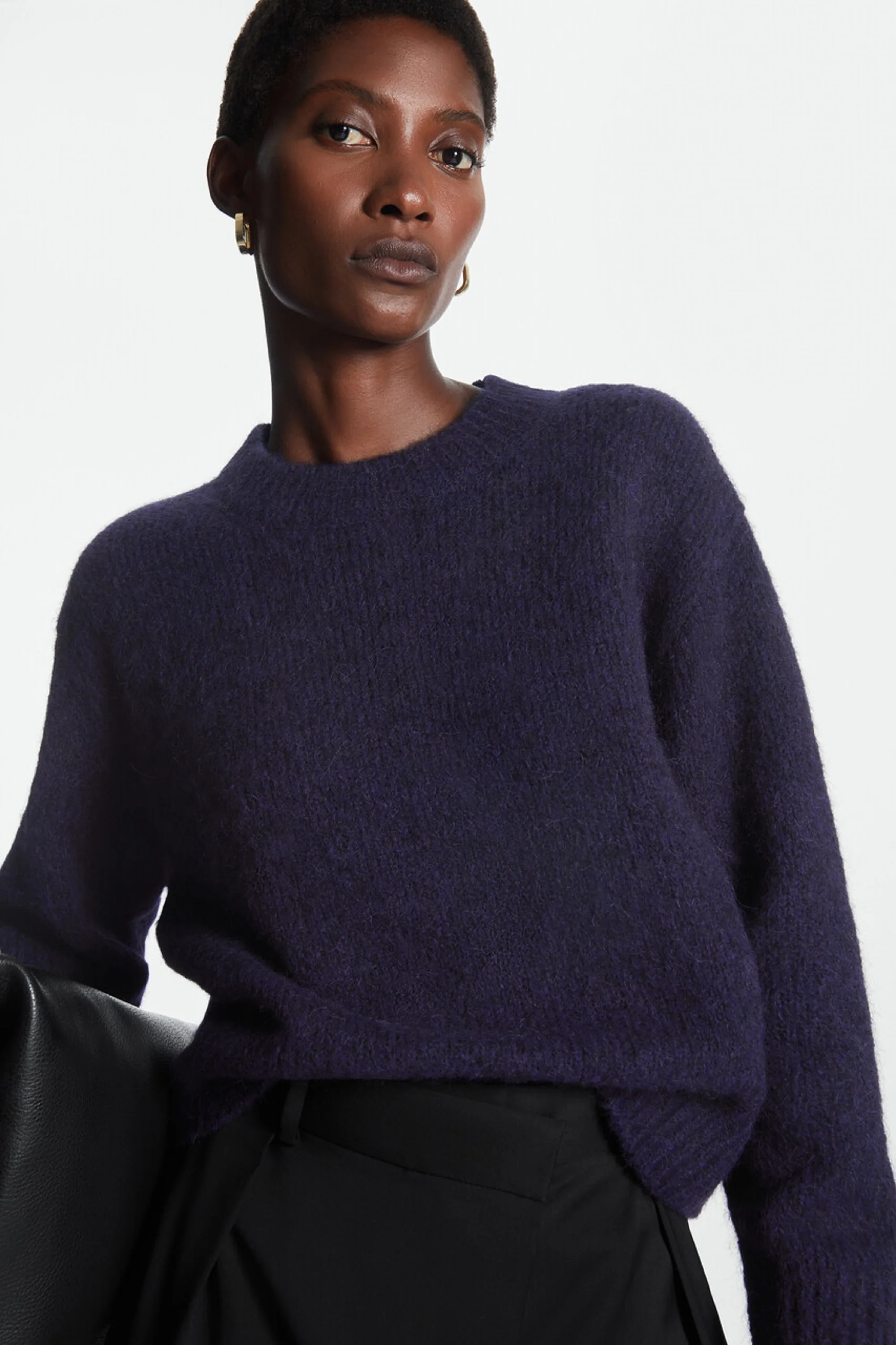 Ethereal MD 2025 YAZHIMEI spring new style of Women's casual casual casual crewneck alpaca wool blend sweater