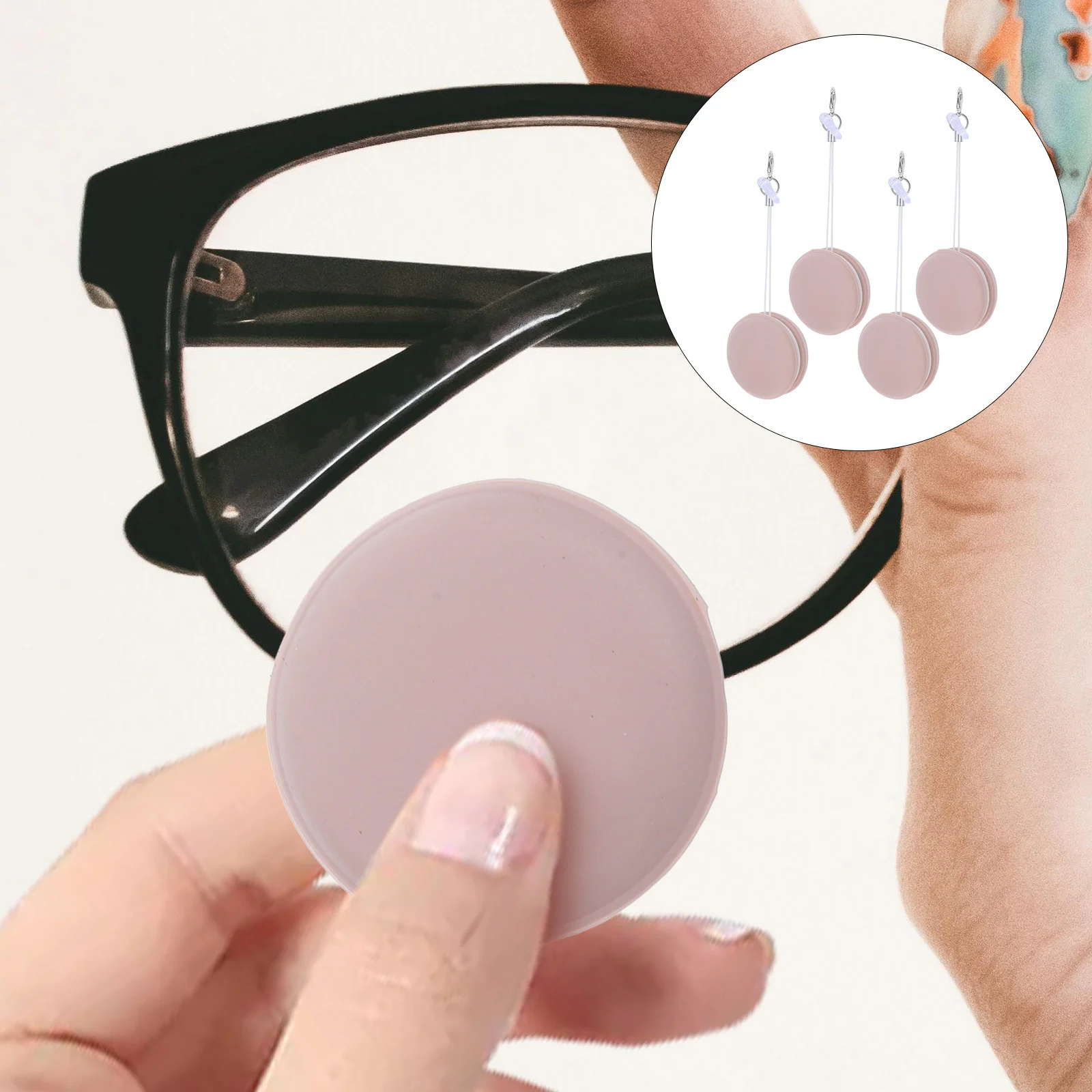 

4 Pcs Cleaning Cloth Screen Cleaner Phone Mini Silica Gel Keyboard Electronic Wipes