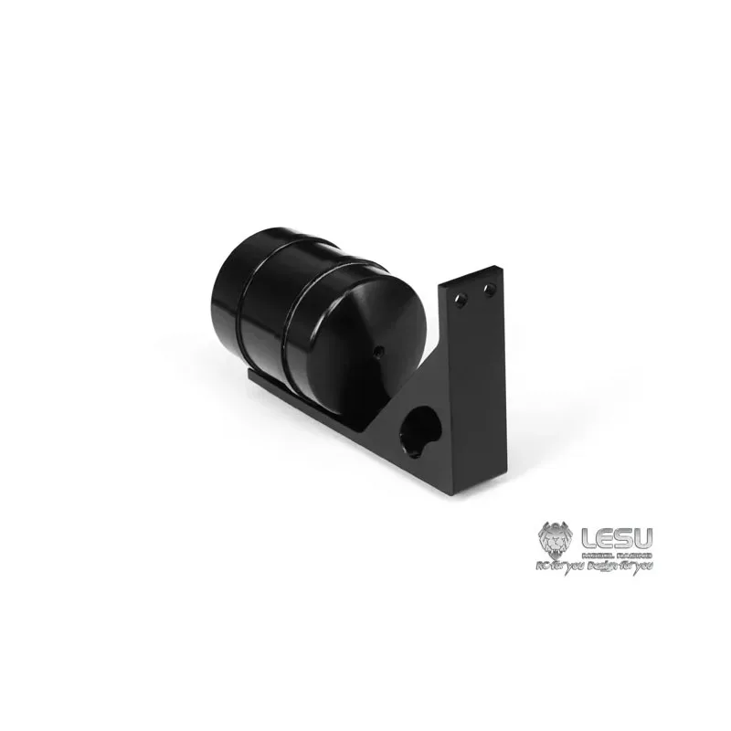 Single Gas Tank Aluminum Alloy Black Upgrade G-6013-A for 1/14 Scania for Tamiya RC Romote Control Trailer Tipper Military Truck