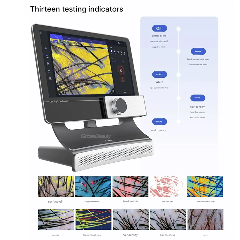 T5 AI Intelligent Scalp Analyzer AI Scalp Analyzer Smart Scalp Detector Hair Follicle Analysis Scalp Health Check For Home Use