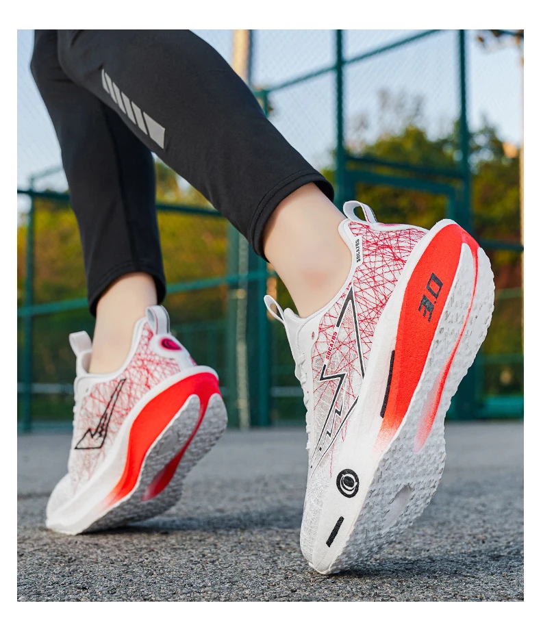 Herren-Laufschuhe mit Carbonplatte für Marathon, Spezial-Sportschuhe, Atmungsaktiv, Leichtgewichtig, Bequeme Damen-Sneaker für Athleten – Detail 28