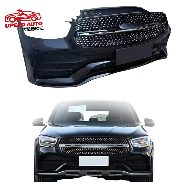 

Suitable for Mercedes-Benz GLC253 bumper assembly, GLC260 300 320 GLC350 lip, front face disassembled parts body kit