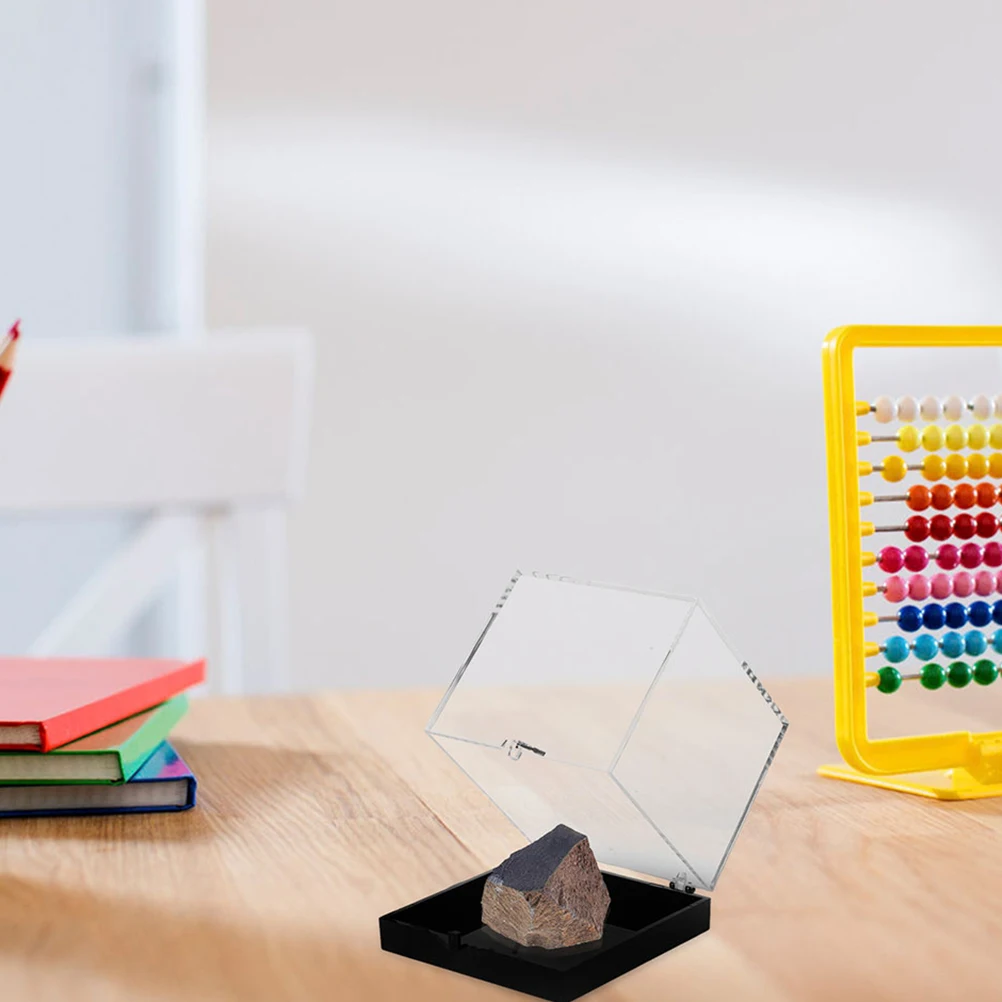 

Gemstone Storage Boxes Rock Display Case Crystal Specimen Holder Clear Top Mini Containers Organizing Jewelry Show Box