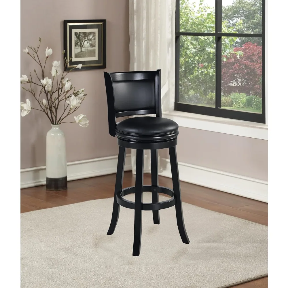 

Boraam Augusta Extra Tall Swivel Bar Stool, 34-Inch,21.75"D x 21.75"W x 47"H， Black