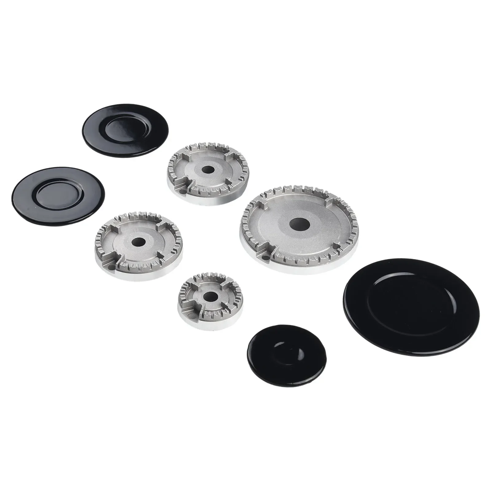 

Cooker Hat Set For Cooker-Burners Stove Lid Upgraded Gas-Burner Household Cooker Burner Crown Cap Replacement Kit Accessories