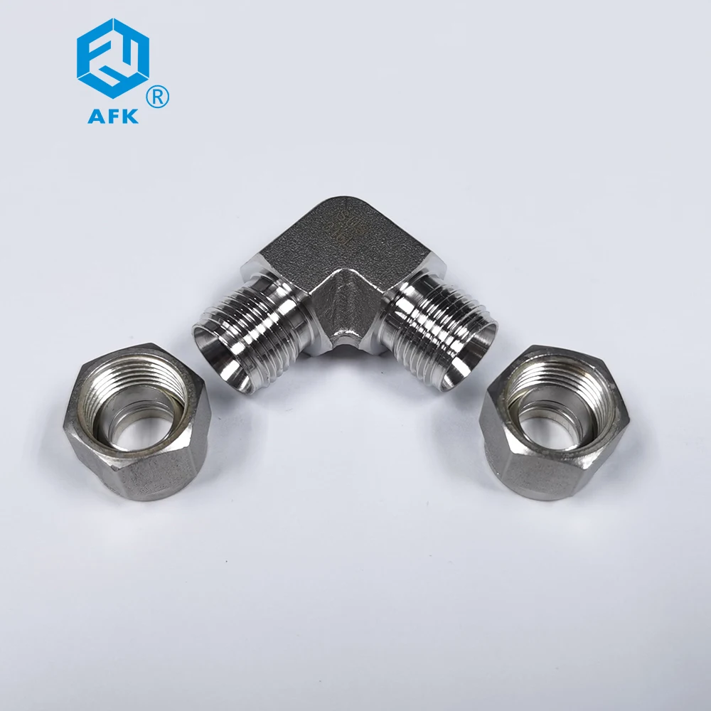 Tube fitting 6mm 8mm 10mm Double Ferrule OD Union Elbow Compress pipe fittings