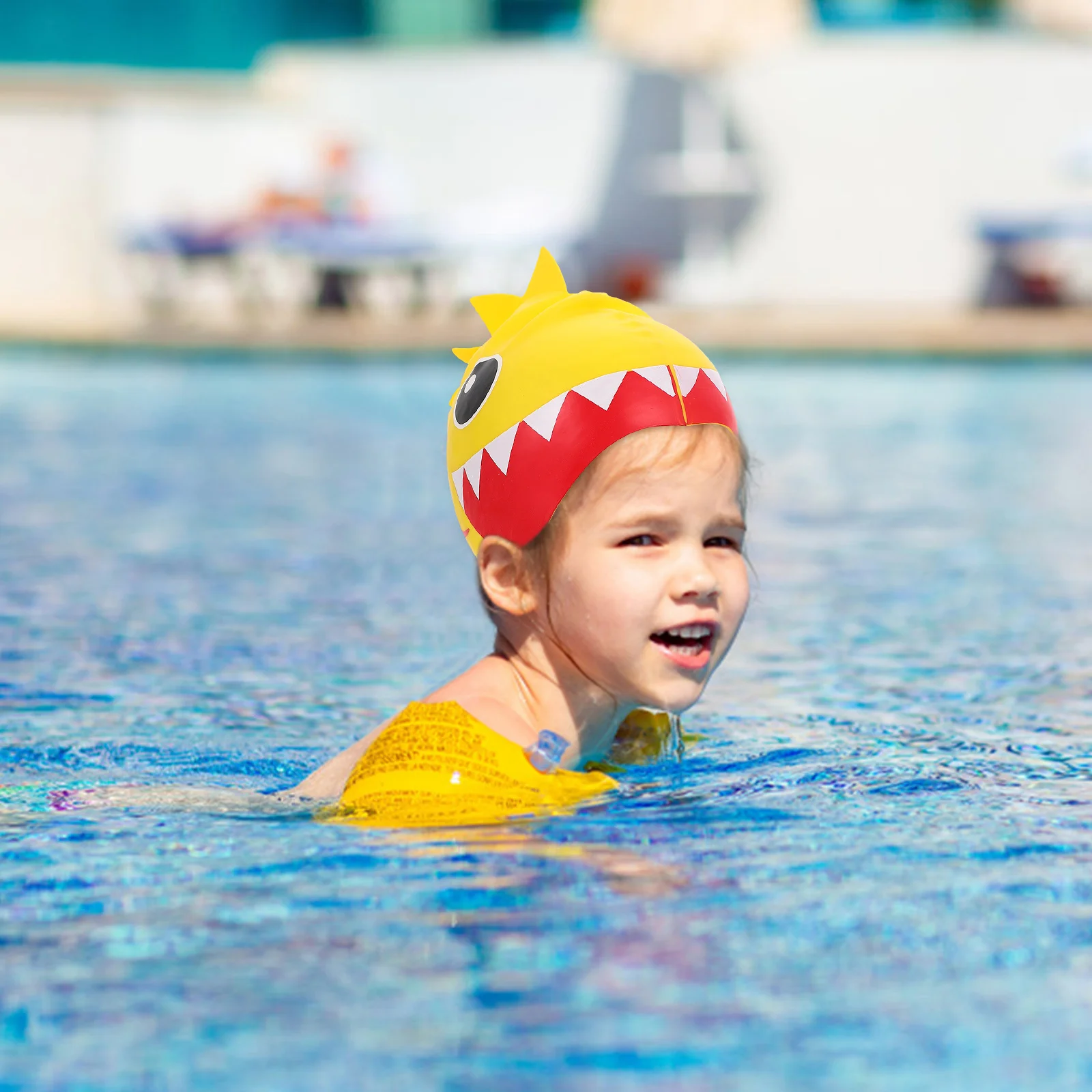

Силиконовые шапочки для плавания, водонепроницаемые шапочки для плавания, гибкая посадка, защита волос, ушей, шапочки для плавания