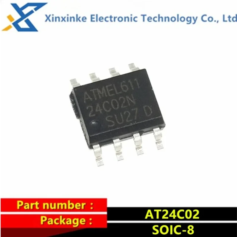 10PCS AT24C04 24C04 24C01 24C02 24C08 24C16 24C32 24C64 24C128 24C256 SOIC-8 DIP-8 SMD Serial EEPROM Memory Chip