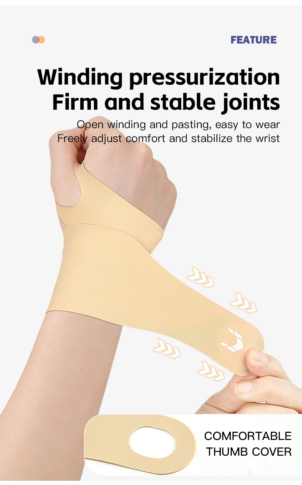 Flexible Schiene, Handgelenk-Daumen-Stützorthese für Sehnenentzündung, Arthritis, atmungsaktiver Daumenschutz, passend für die rechte und linke Hand – Detail 13
