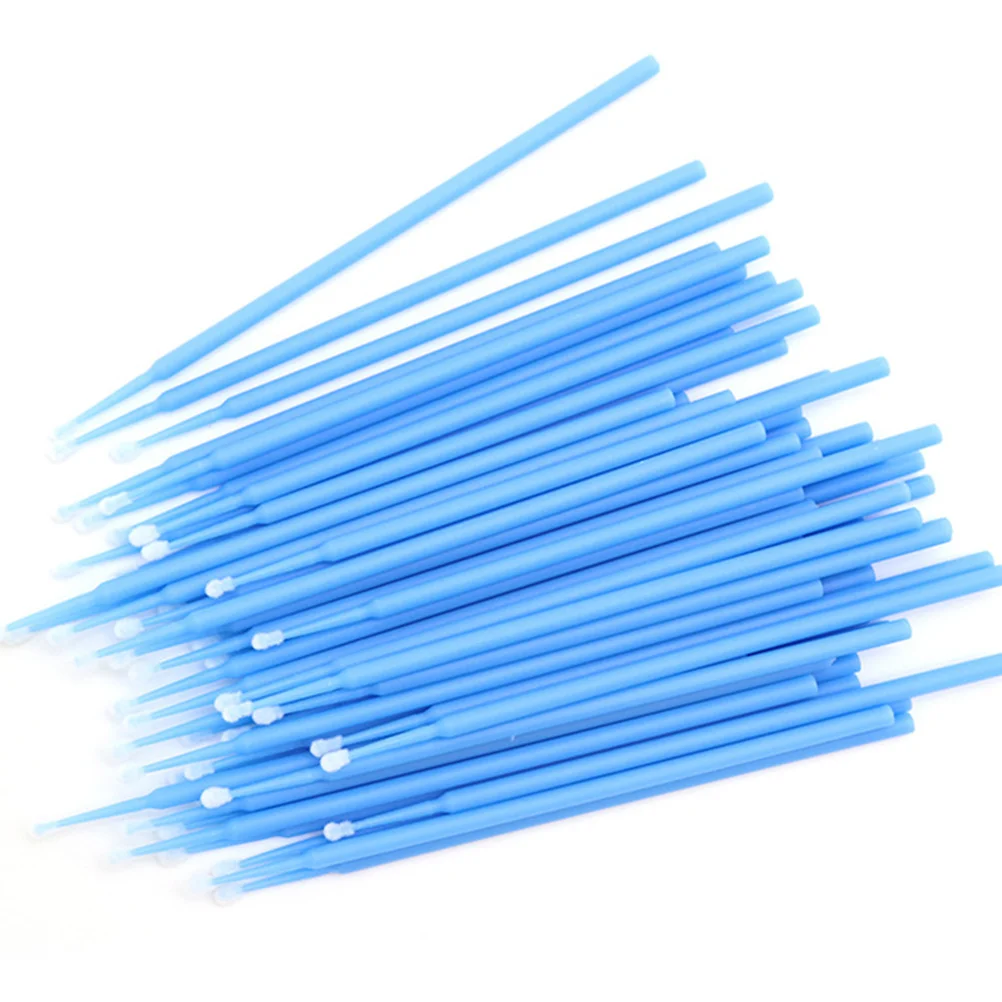 

500 Pcs Eyelash Cleansing Stick Brush Glue Cleaning Sticks Embroider Cotton Swabs