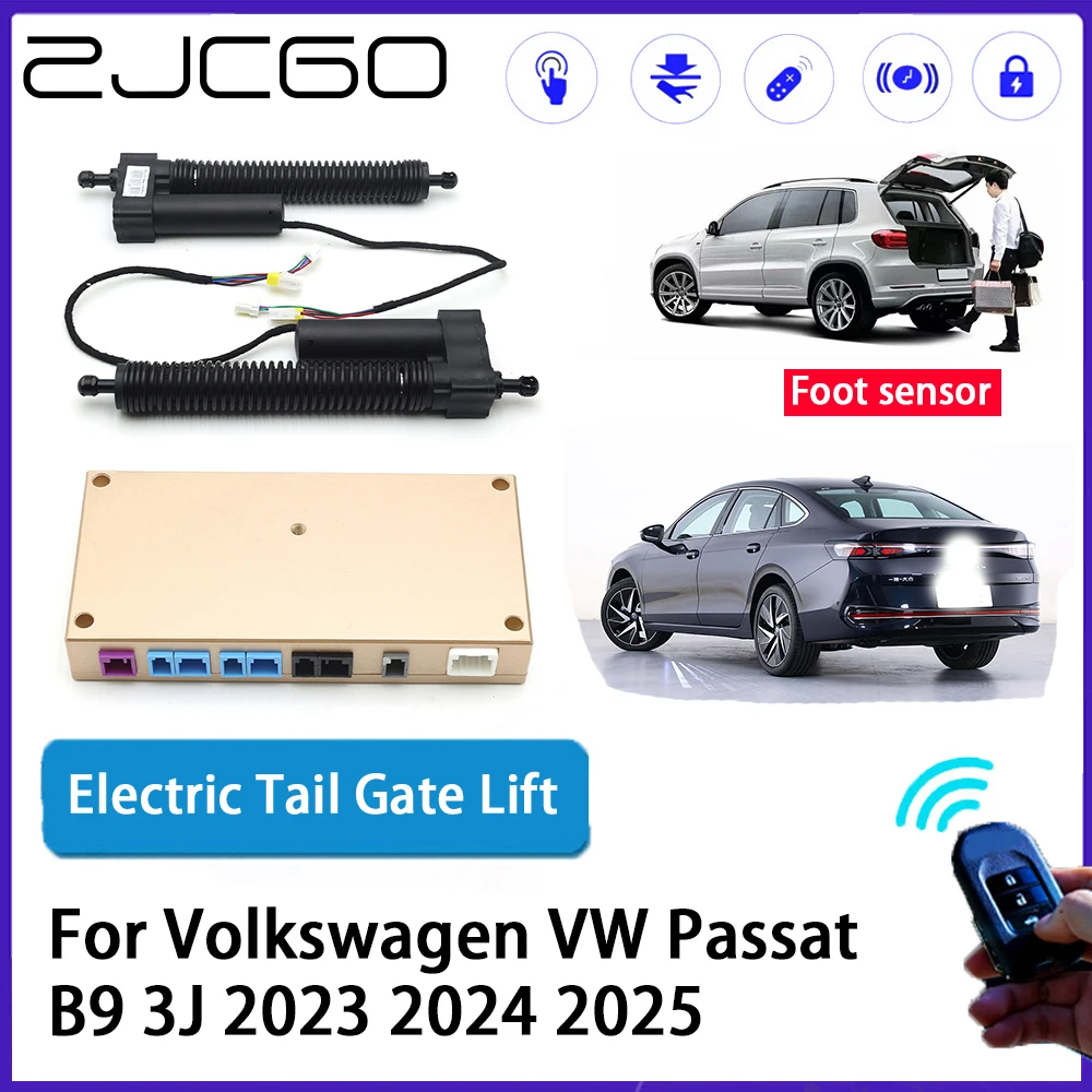 ZJCGO Car Auto Trunk intelligent Electric Tail Gate Lift Automatic Tailgate Opener for Volkswagen VW Passat B9 3J 2023 2024 2025