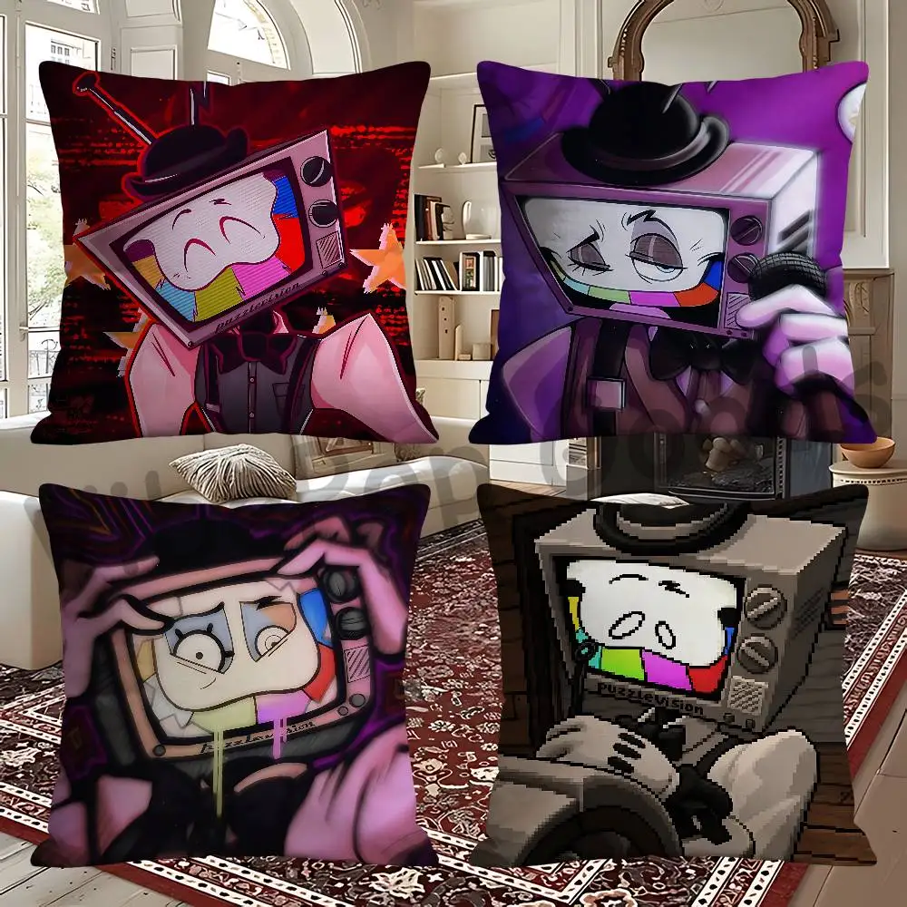 Mr P-Puzzles Print Cushion Cover Aesthetic Bedroom Decor 30x30 65x65 40x40 45x45 50x50 cm