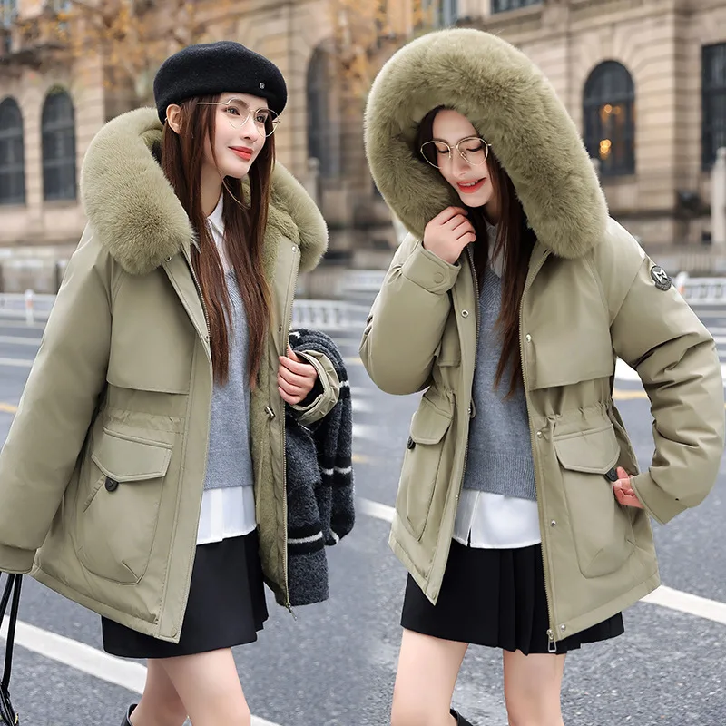 

Parkas Feminina Womens Fall Hip-Hop Trendy Cozy Windproof Softshell Lady'S Casual Warm Loose-Fit Fashion College Anti-Season Hot