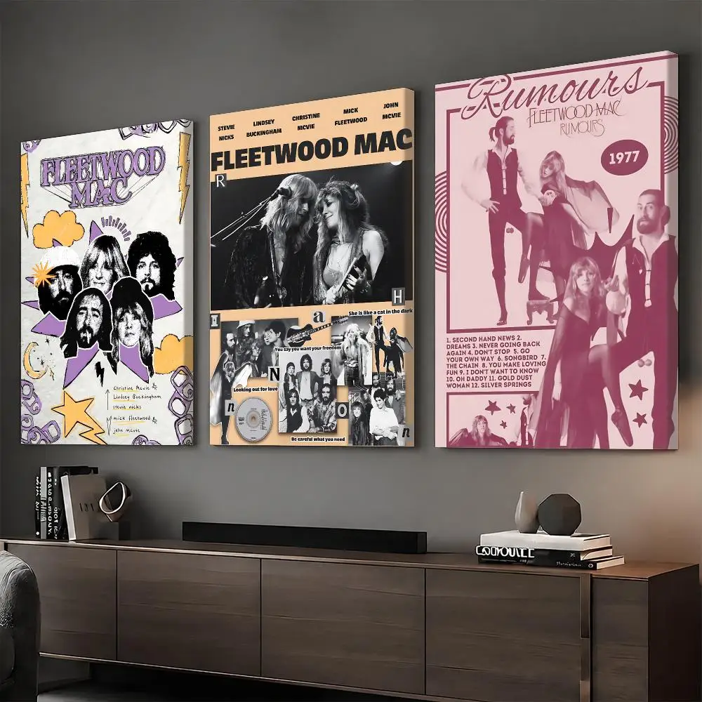 F-Fleetwood Mac Rapper Album Painting Calligraphy HD Modern Style Inner Frame Canvas Poster Bedroom Room Hallway Wall Art Decor