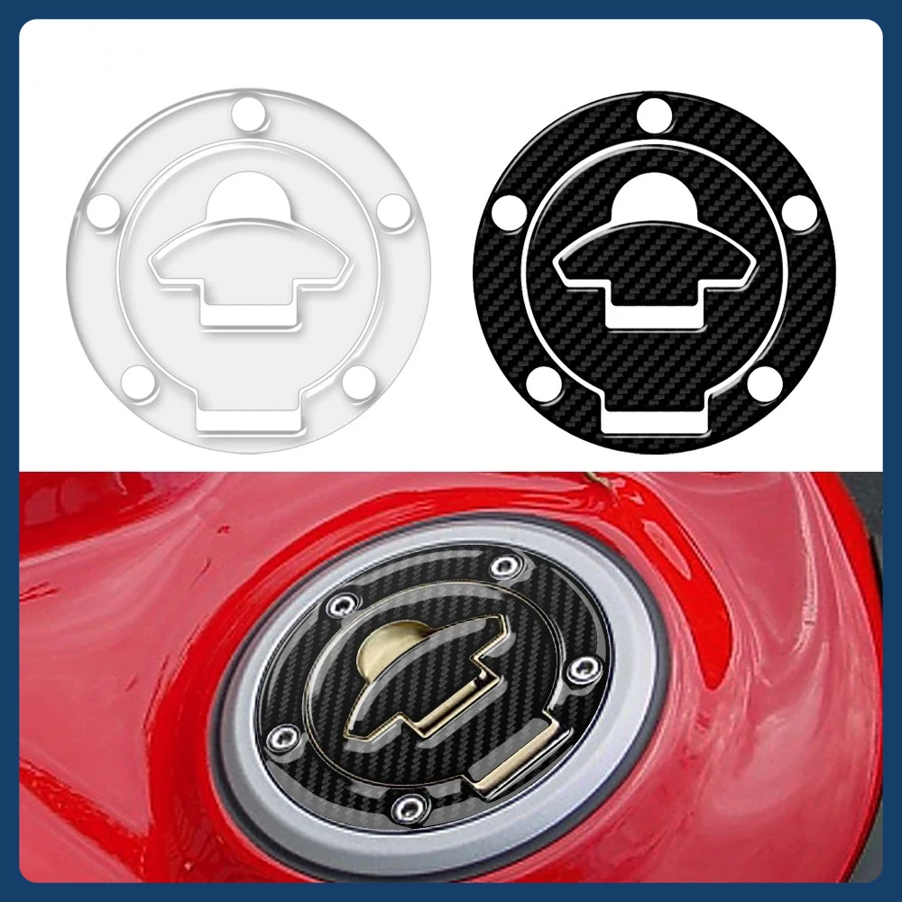 

For Ducati Models Up To 2008 (5 Holes) Transparent Motorcycle Fuel Cap Protection Sticker