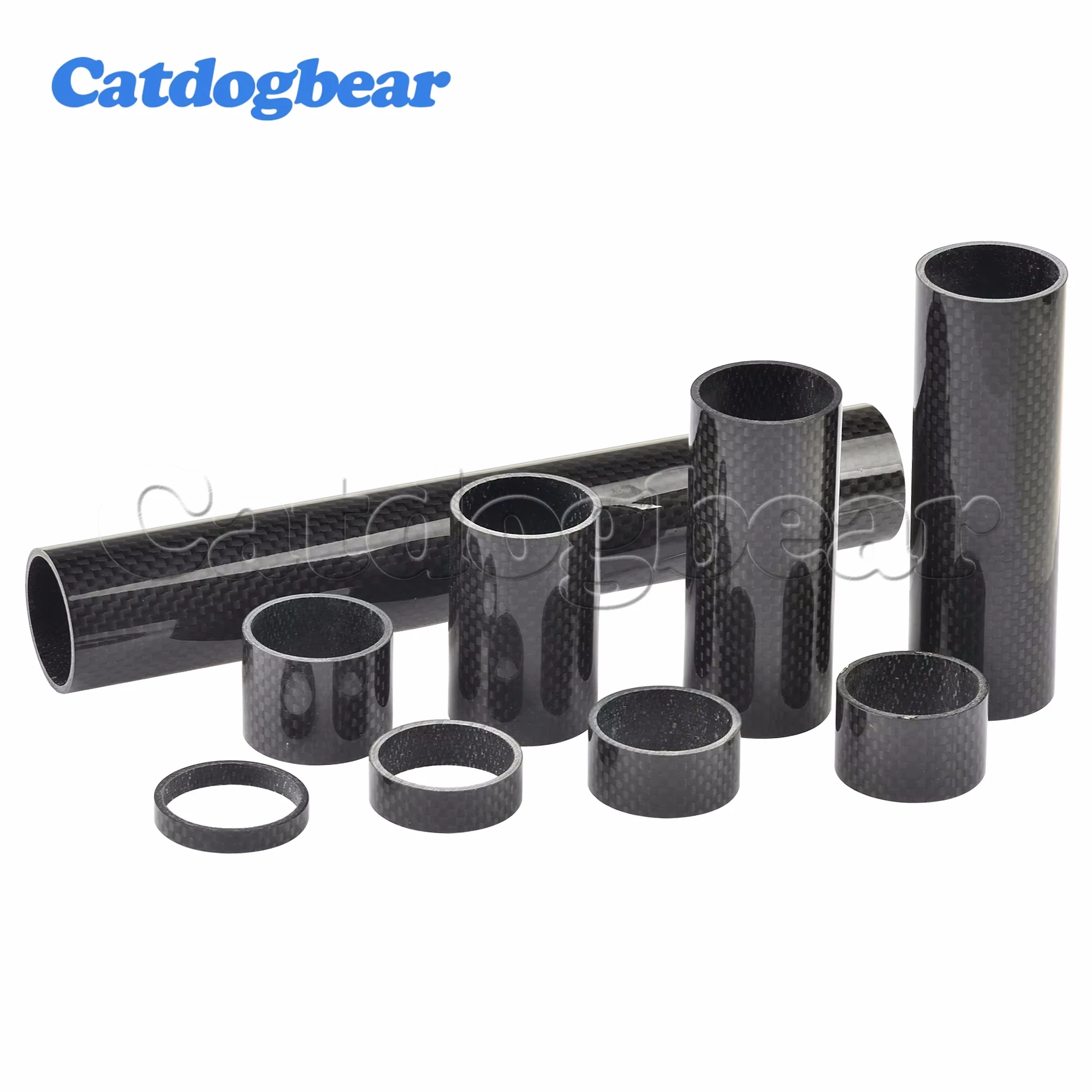 

Catdogbear 5mm~200mm Gloss And Matt Carbon Fiber Bicycle Washer Valve Stem Gasket for Fixing MTB Accessories