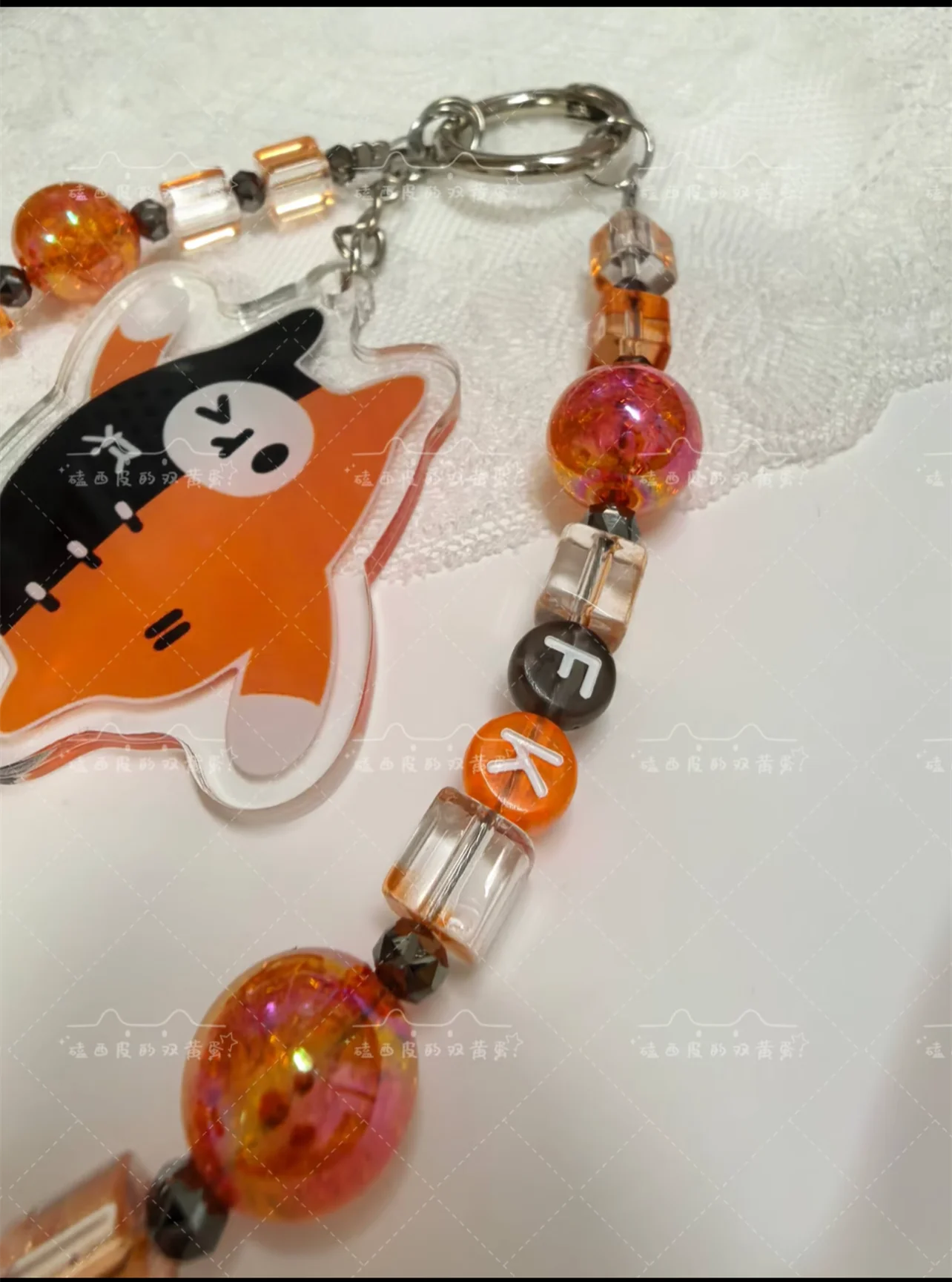 Handmade Thai Star TV Series คาธ The Eclipse First Khaotung Yuzumumu Lanyard Hanging Rope Beaded Phone Chain Hanging Cord 3