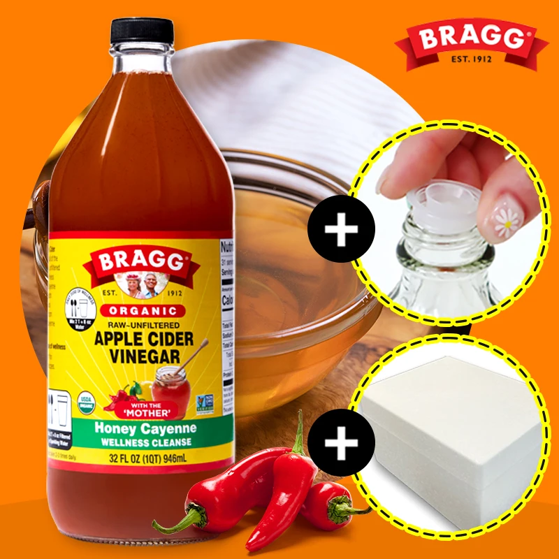 Bragg Apple vinegar Honey Cyen 946mL/Aby Apple Cy Dabiniger organic chooson cap