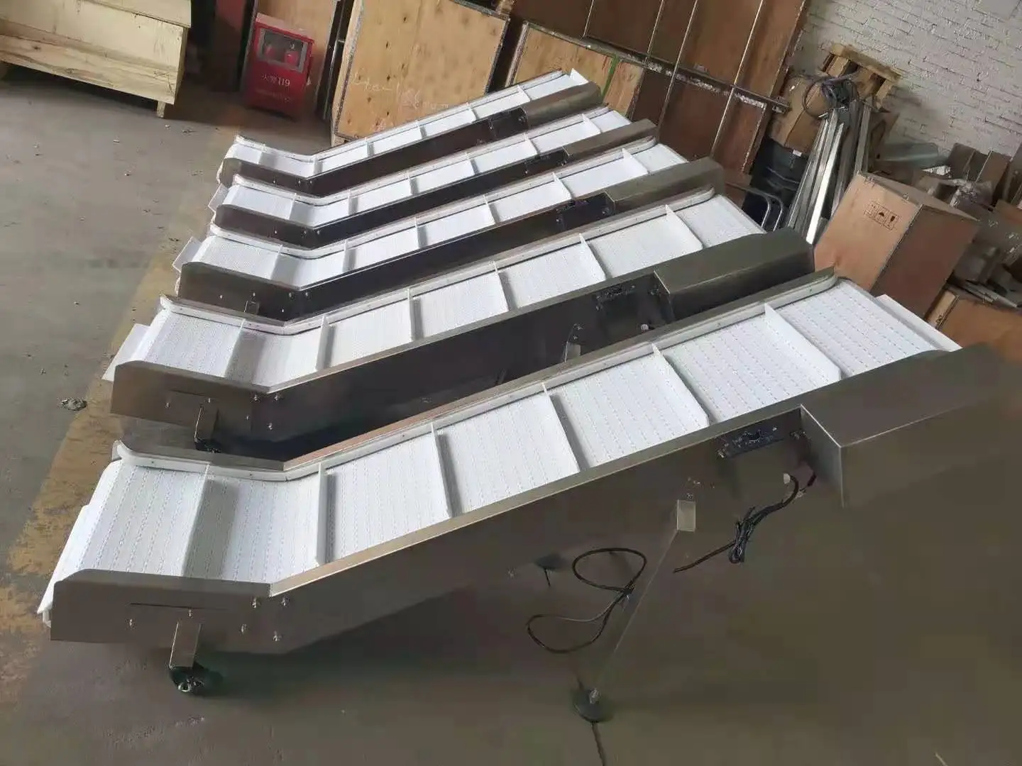 For Factory price Z type Food bag exit small modular belt elevated lift conveyor inclination