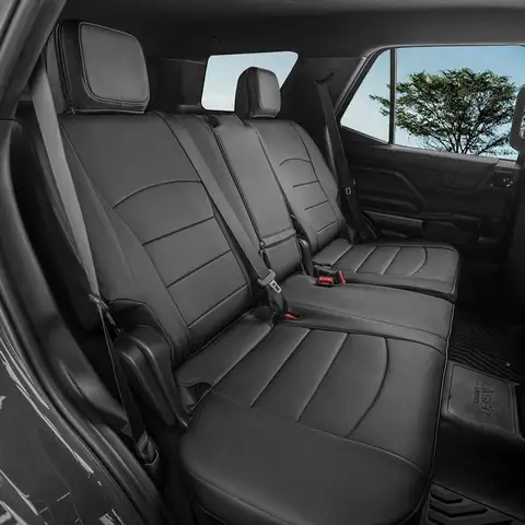 Coverdream 4Runner Car Seat Covers Custom Fit for Toyota 4Runner 5 Seats SR5/TRD Sport/TRD Off-Road/Limited Etc. Truck Seat Covers Full Set Faux Leather Seat Protect Covers