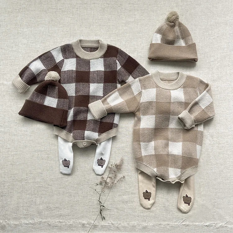 tutina-in-maglia-a-quadri-casual-per-bambini-e-bambine-0-24m-nuova-collezione-primavera-2026-body-a-maniche-lunghe-cappello-per-neonati