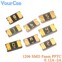 100pcs/5pcs 1206 0.12A~2A SMD PPTC Self Recovery Fuse 1.5A 0.35A 2A 1.1A 0.75A  6V 0.12A 30V 0.5A 13.2V 0.2A 24V Resettable 1210
