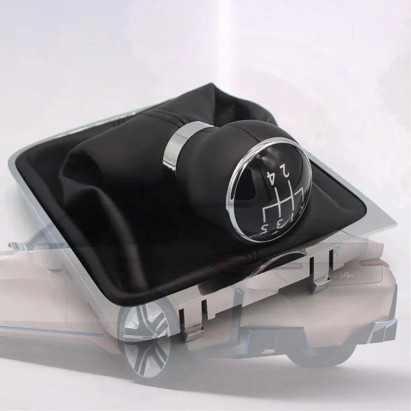 

5 Speed 6 Speed Manual Gear Shift Knob Gaiter Boot Lever Stick Pen Cover For Volkswagen VW Passat B6 2005-2012 Car Styling