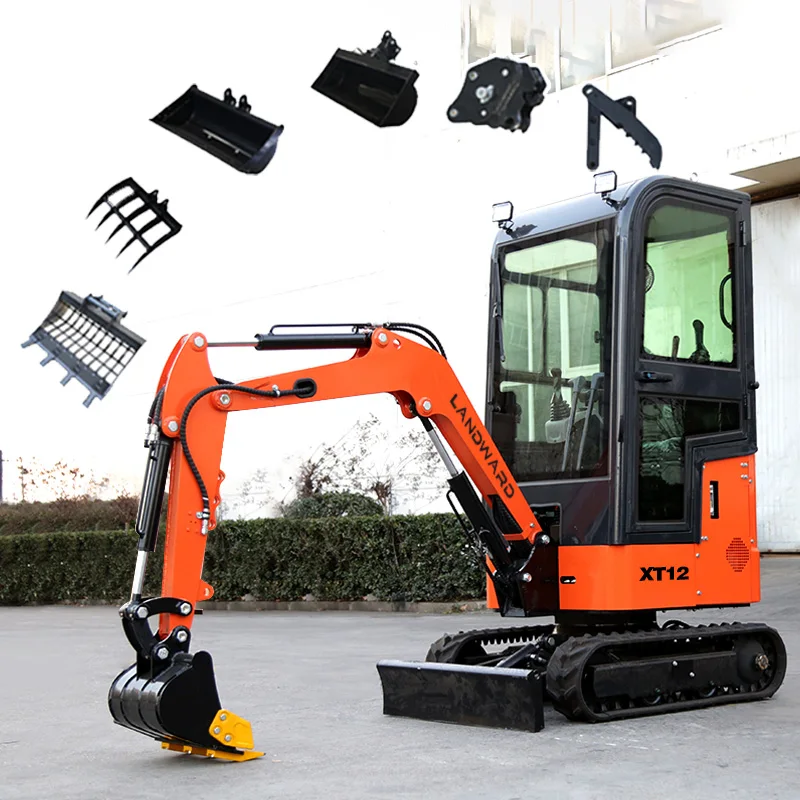 

Customized Mini Excavator 1.2 Ton Farm Crawler Excavator high quality domestic small excavator manufacturer