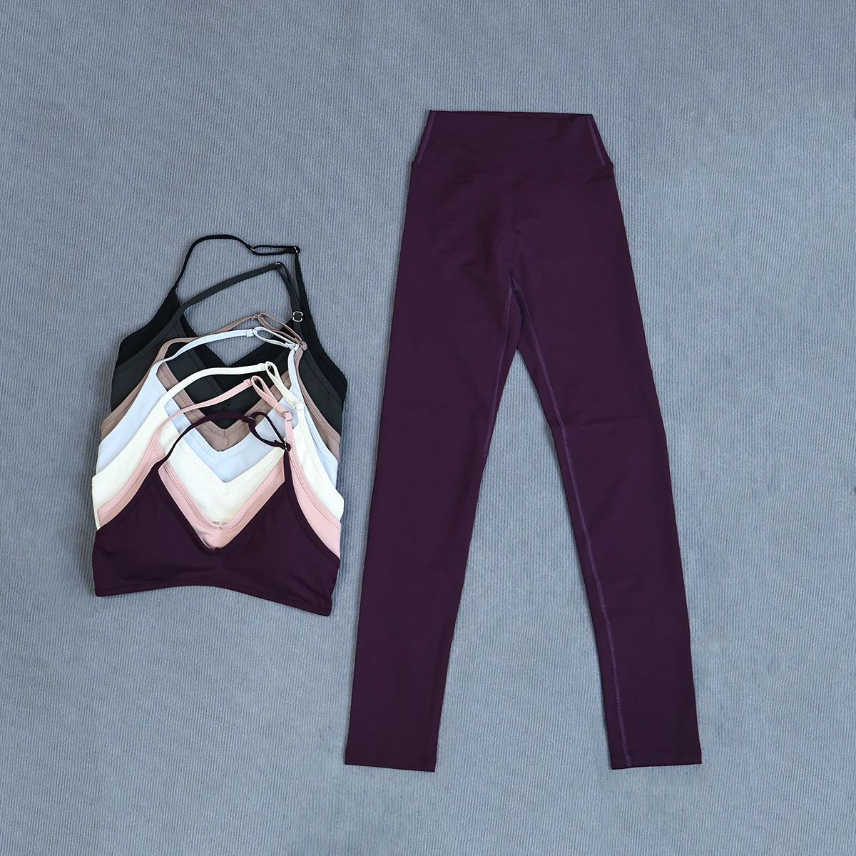 Ctenkevet Hochtailliertes Yoga-Set für Frauen Schnelltrocknende Atmungsaktive Sommer-Trainingskleidung für Outdoor-Laufen und Fitness-Aktivitäten – Detail 15