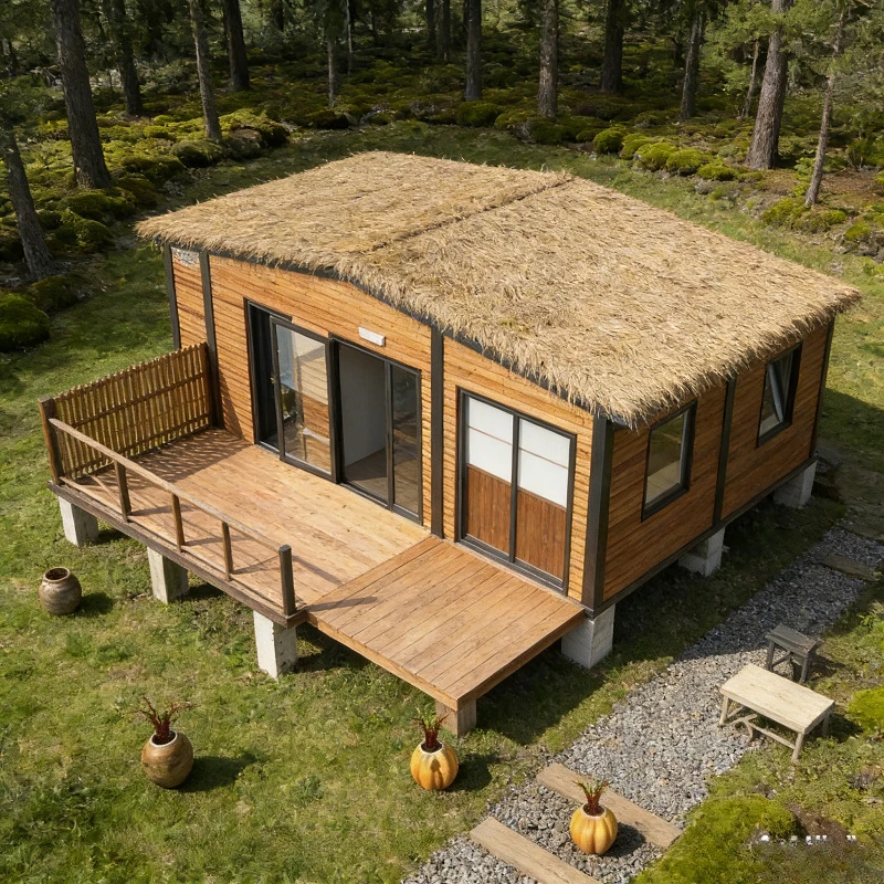 Customizable 20ft Container House Wood Steel Structure Luxury Prefab Home For Office Apartment Shop
