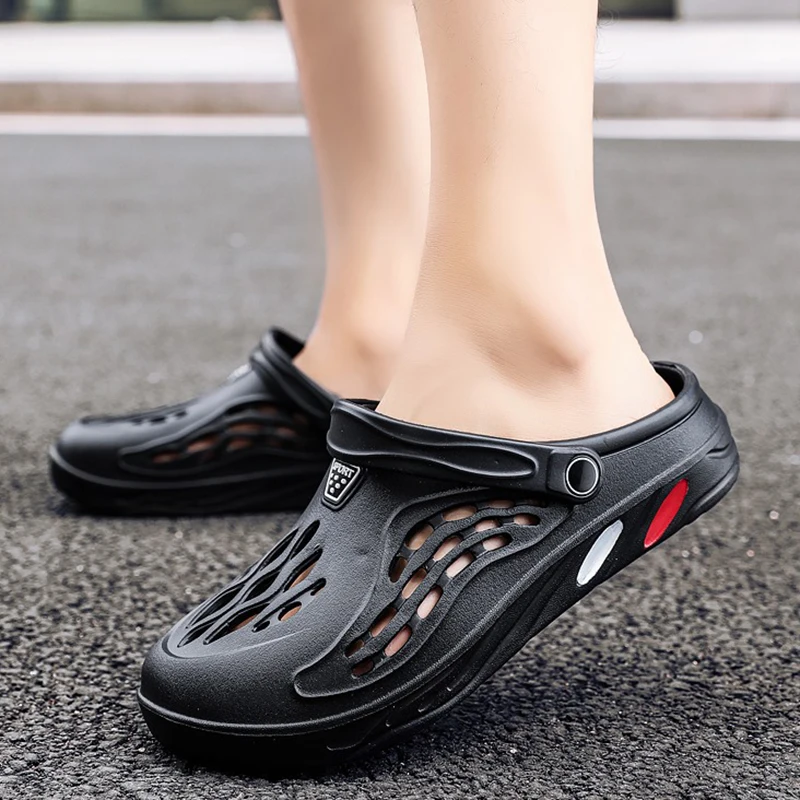 Sandali zoccoli estivi da uomo, ciabatte in EVA, scarpe da giardino per uomo e donna, sandali da spiaggia, ciabatte da esterno per coppia._voghion.com
