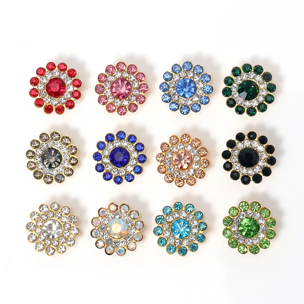 50pcs Crystal Claw Rhinestone Flatback Sewing Cabochons Bezel Beads for Jewelry Making DIY Needlework Bows