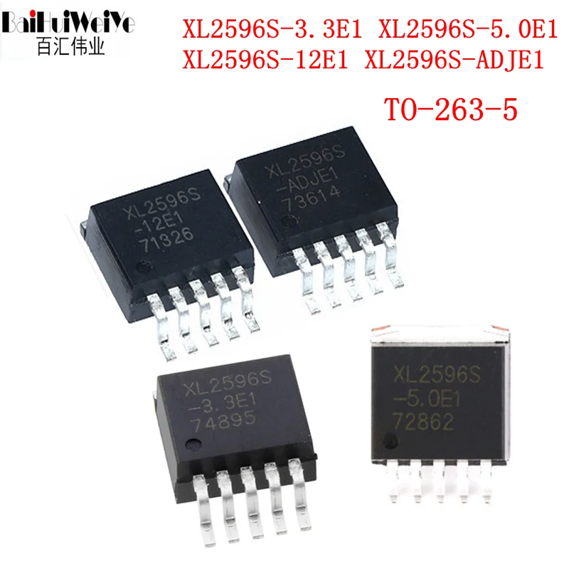 5PCS/LOT XL2596S-3.3E1 XL2596S-5.0E1 XL2596S-12E1 XL2596S-ADJE1 XL2596S SMD TO-263 buck regulator chip LM2596S