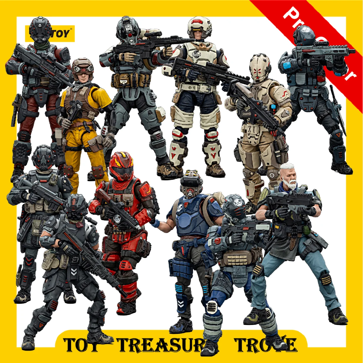 

[Pre Order] 1/25 JOYTOY Action Figures UNSC Team 12pcs Anime Figure Model Toy